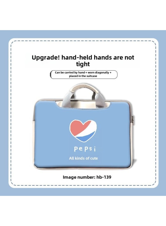 Suitable For Cartoon Painted Laptop Bag Men's And Women's Cartoon Cute Computer Sleeve Bag For Mac Huawei Glory-Color:RR-174-Applicable Model:12 Inch - Image 3